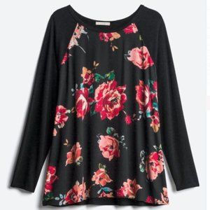 Vernon Mixed Material Top from Stitch Fix